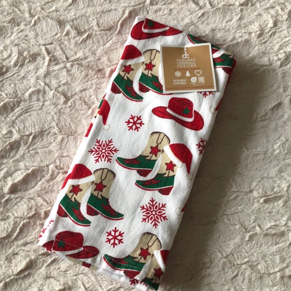 Western Christmas Holiday Kitchen Towel Set - Picture 1 of 8